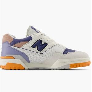 New Balance White, Blue, and Orange Sneakers